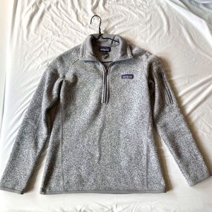 Patagonia Women's Better Sweater 1/4 Zip in Birch White XS